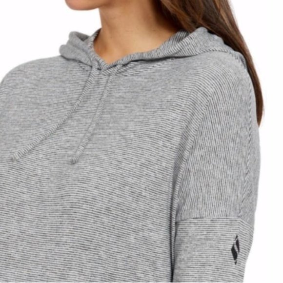 SKECHERS Striped Brushed Knit Pullover Hoodie - Medium - NWT - Picture 2 of 3